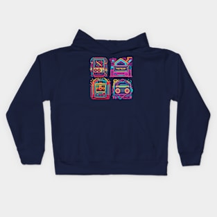 tape recorders Kids Hoodie